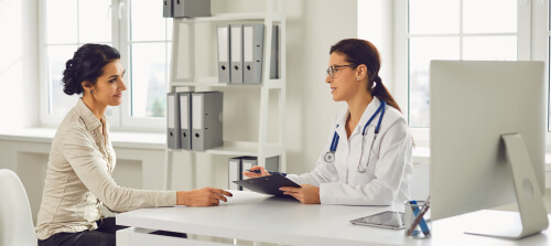 Medical staff collaborating in a clinical setting